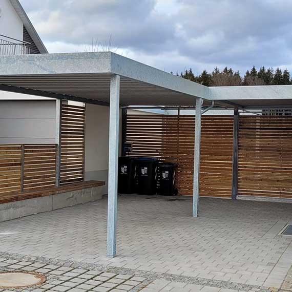 Metall-Carport von JNS Vordach-Carport